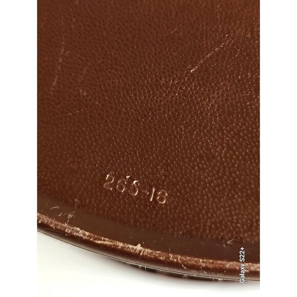 Vintage Brown Tupperware  Canister Container  5.25" tall x 7" wide No. 265-16 - Picture 9 of 13